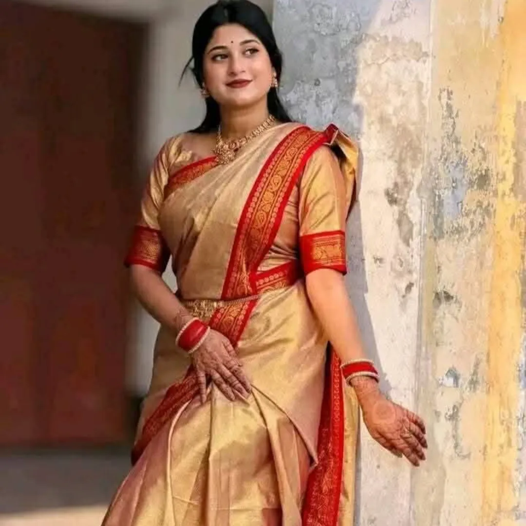 লামা সিল্ক শাড়ি
